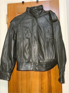 NWT Zara Leather Collection bomber jacket size XS MSRP $359